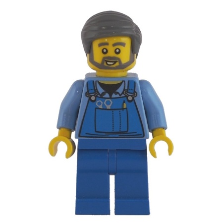 cty0430 Man met overal en donkergrijs haar NIEUW *0M0000