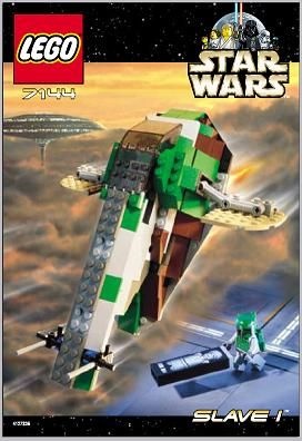 INS7144-G 7144 BOUWBESCHRIJVING- Star Wars- Slave I gebruikt *LOC 6019