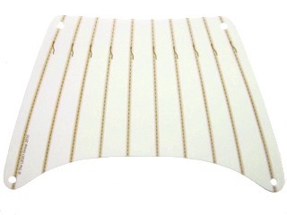 sailbb47-1 Zeil 28x18 donkercreme stiksels grijs, zeer licht (blauwachtig) NIEUW *5D000