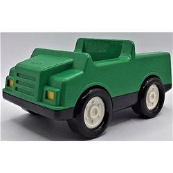 2218c02-6G Duplo Auto zwarte basis groen gebruikt *