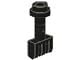 2433-11G Scharnier met drie vingers en stop zwart gebruikt *6K2