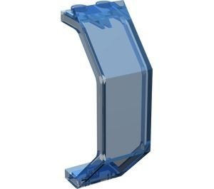 2466-14G Paneel 3x2x6- 4x gebogen transparant donkerblauw gebruikt *