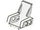 2717-1G Technic Stoel basis 3x2 wit gebruikt *1R0000