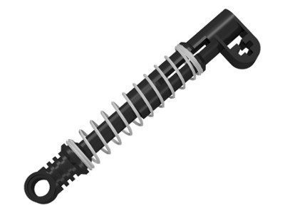 2909c01-11G Technic Schokbreker 9.5L zwart gebruikt *