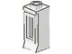 29c01-1G Raam 1x1x2 hoog- KLASSIEK (met glas) wit gebruikt *1C033