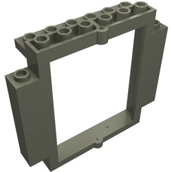 30101-10G Frame 2x8x6 met bodemnoppen donker, grijs (klassiek) gebruikt *