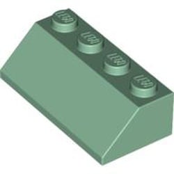 3037-48G Dakpan 45 graden 4x2 groen, zandkleurig gebruikt *1D023