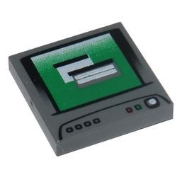 3068bpb0851-85 Tegel 2x2 Computer Monitor grijs, donker (blauwachtig) NIEUW *