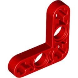 32056-5G Technic, Hefbalk 3x3 L-vorm dun rood gebruikt *1D000