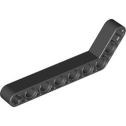 32271-11G Technic, Hefbalk 1x9 gebogen (7x3) dik zwart gebruikt *1D000