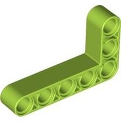 32526-34G Technic, Hefbalk 3x5 L-vorm dik lime gebruikt *1D000