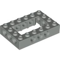 32531-9G Technic, steen 4x6 open midden lichtgrijs (klassiek) gebruikt *