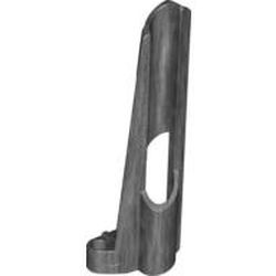 32535-77G Technic, Sierpaneel # 8 Small Long, Large Hole, Side B grijs, donkerparel gebruikt *5K000