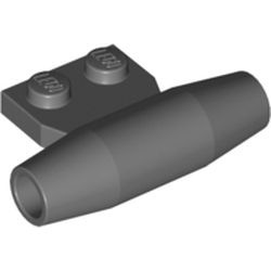 3475-85G Motor met zijplaat 1x2 grijs, donker (blauwachtig) gebruikt *1D039