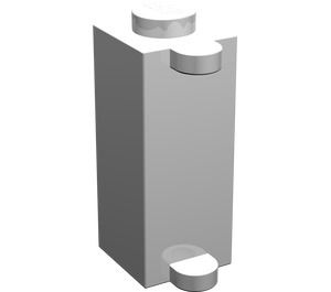 3581-1G Steen 1x1x2 met luikhouders wit gebruikt *1R004