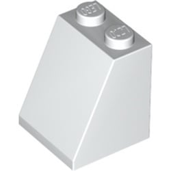 3678b-1G Dakpan 65 graden 2 breed met bodemnop wit gebruikt *1D024
