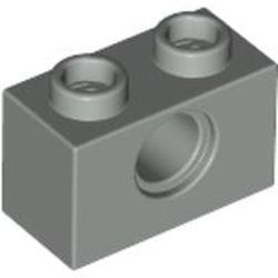 3700-9G Technic, steen 1x2 met gat lichtgrijs (klassiek) gebruikt *1D052