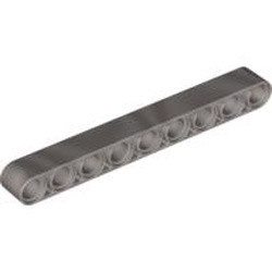 40490-66G Technic, Hefbalk 1x9 dik grijs, lichtparel gebruikt *1D000