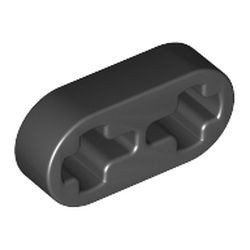 41677-11 Technic, Hefbalk 1x2 dun zwart NIEUW *1D000