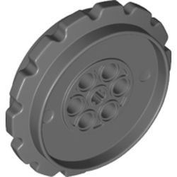 42529-85 Technic Loopnaaf EXTRA GROOT (voor BREDE rupsbandschakels) grijs, donker (blauwachtig) NIEUW *5W000