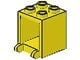 4345-3G Box 2x2x2 opening voorkant open noppen geel gebruikt *5K000