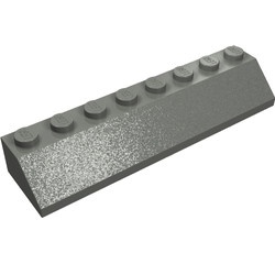 4445-85G Dakpan 45 graden 8x2 grijs, donker (blauwachtig) gebruikt *1D022