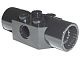 48172-11 Technic, steen 2x2 met gat en verticale rotatie halve bol aan BEIDE kanten zwart NIEUW *