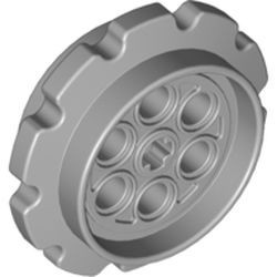 57519-86 Technic Loopnaaf GROOT (voor BREDE rupsbandschakels) grijs, licht (blauwachtig) NIEUW *5W000
