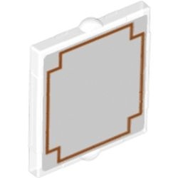 60601pb009-12 Glas voor raam 1x2x2 met geometrisch frame transparant NIEUW *1L000