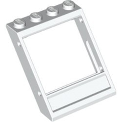 60806-1G Dakraam 4x4x3- type met bodempaneel wit gebruikt *1C042