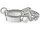 6540b-1G Technic, Besturing Arm Large met Hub - Asverbinding wit gebruikt *0L0000