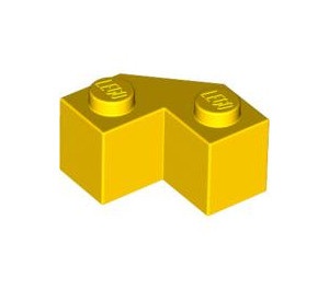 87620-3E EUROVOORDEEL: 10x Steen 2x2 facet geel NIEUW *