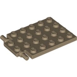 92099-69 Platte plaat 4x5 met scharnier (lang) Valluik voor trapgat crème,donker NIEUW *3R0000