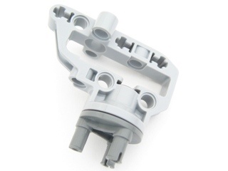 92908c01-86 Technic, besturing asbehuizing MET donkerblauwgrijze ronde wielnaaf en 3 pinnen grijs, licht (blauwachtig) NIEUW *0L0000