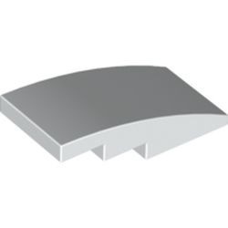 93606-1 Dakpan 4x2 gebogen geen noppen wit NIEUW *1B103