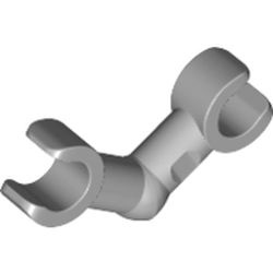 93609-86 Skeletarm gebogen met horizontale grip grijs, licht (blauwachtig) NIEUW *0W002