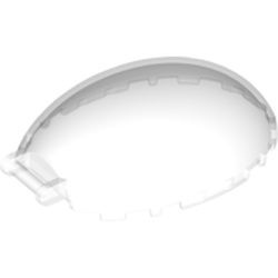 98102-12 Ruit halve bubbel 8x6x2 1/3 met hendel transparant NIEUW *