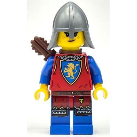 cas564 Ridder, Leeuwenkoning helm met nekbescherming met pijlhouder NIEUW *