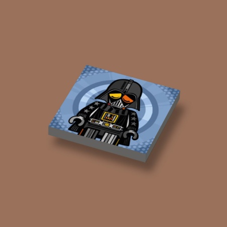 CUS3058 Tegel 2x2 Ame72 Darth Vader grijs, donker (blauwachtig) NIEUW *0A000