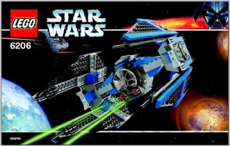 INS6206-G 6206 BOUWBESCHRIJVING- TIE Interceptor gebruikt *LOC RBSW