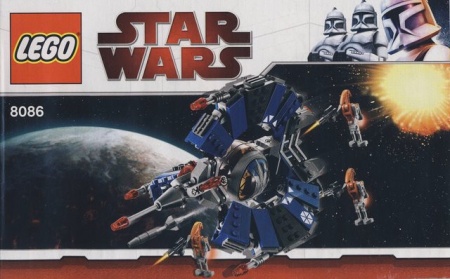 INS8086-G 8086 BOUWBESCHRIJVING- Droid Tri-Fighter gebruikt *LOC RBSW