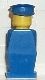 old007G Legoland Oude type minifig - Blauw lijf, blauw benen, blauw platte pet gebruikt *0M0000