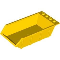 15455-3 Laadbak 4x6 hoog dichte noppen (Tipper) geel gebruikt *1R0000