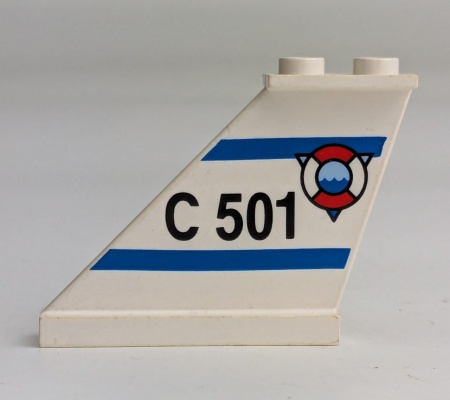 2340px2-1 Staart groot met Kustwacht C501 LINKS wit gebruikt *1D041