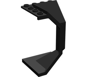 2467-11G Paneel 4x4x6 hoeksteun (LET OP: PAKKETZENDING) zwart gebruikt *