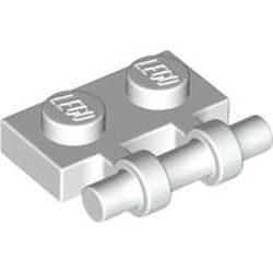 2540-1G Platte plaat 1x2 met OPEN hendel wit gebruikt *1D010