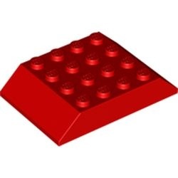 32083-5G Dakpan 45 graden dubbel 4x6 (oa treindak) rood gebruikt *1D015