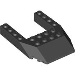 32084-11G Steen, wig 6x8 met uitsnede 4x4 zwart gebruikt *1D011