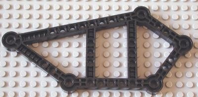 32090-11G Technic Tread Frame 5-point zwart gebruikt *