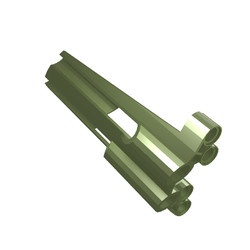 32188-70 Technic, Sierpaneel # 3 Large Long, Large Holes, Side A groen, metallic NIEUW *4T070